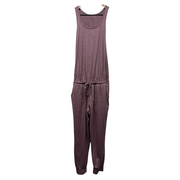 Patagonia Women Seabrook Jumpsuit Sz S Sleeveless Casual Purple‎ Stretch Jogger - Image 2