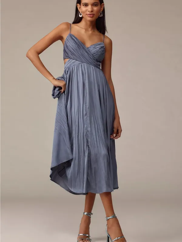 ASTR The Label Capitola Pleated Midi Dress - Image 2