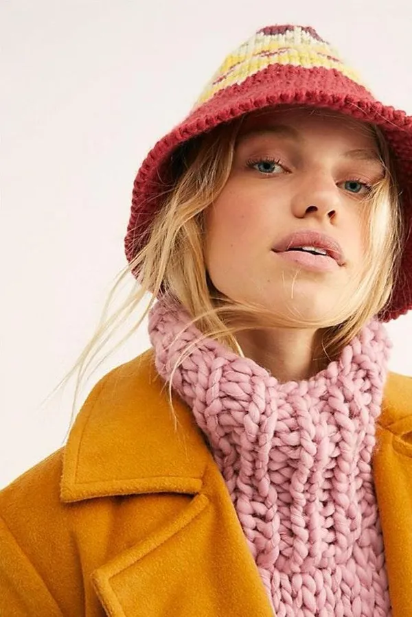 Free People High Road Fairisle Bucket Hat - Image 2