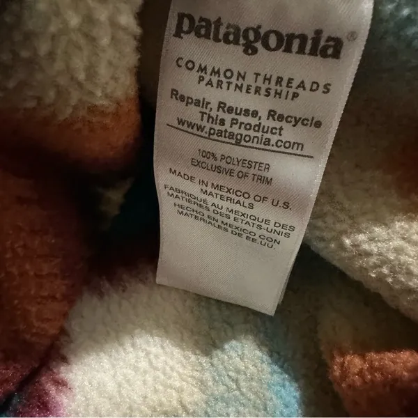 Patagonia Synchilla Fleece Snap T Pullover Cinder Twist, XS - Image 6