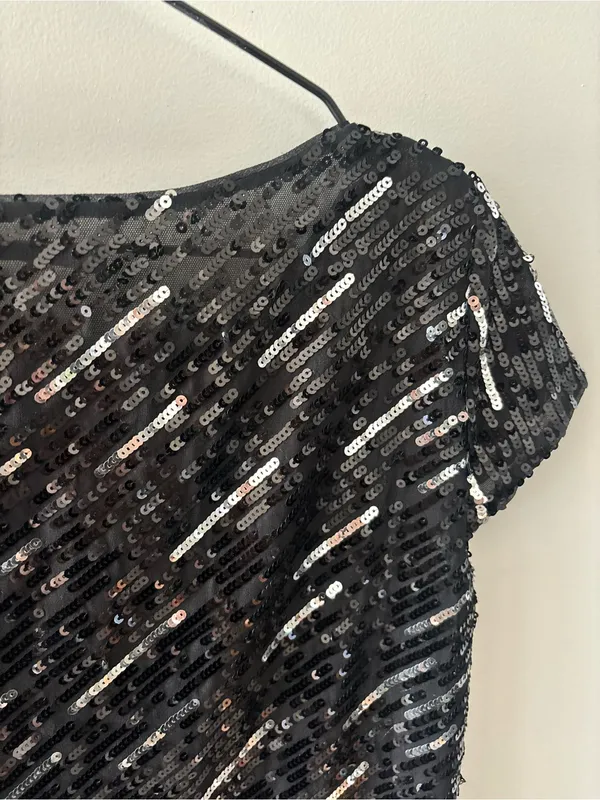 Alice + Olivia Silk Sequin Top | Size S | Good Used Condition - Image 11