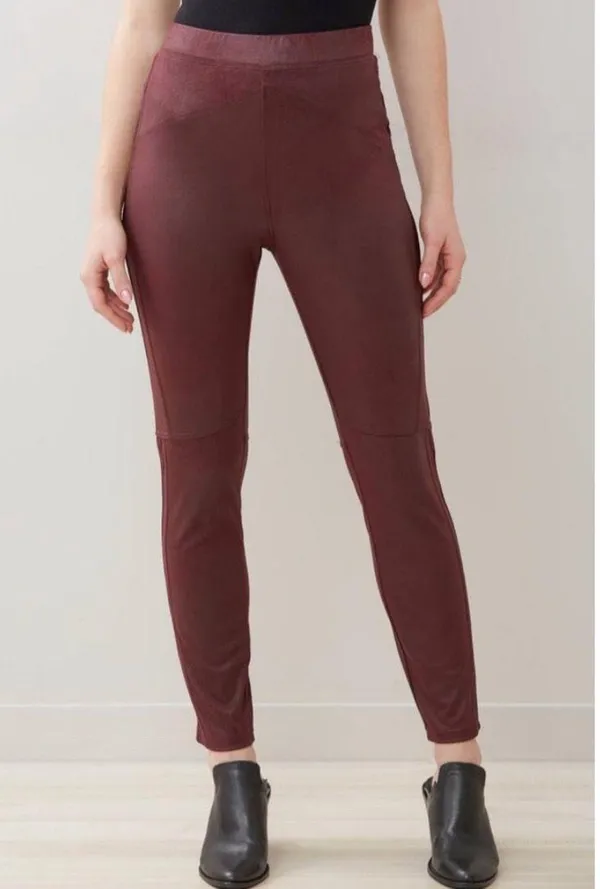 Free People MIDNIGHT VEGAN FAUX SUEDE LEGGINGS - Image 5