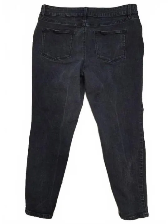 Maurices Womens Skinny Jeans Size Xlarge Black Denim Fitted Stretchy Slimming - Image 2