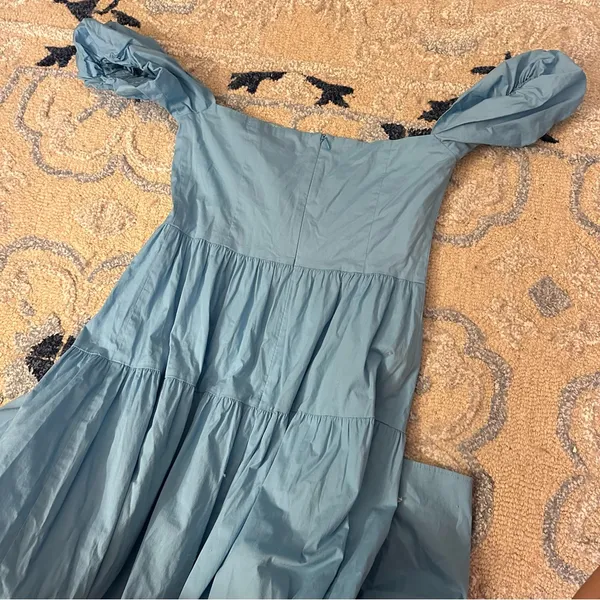 Staud Elio Dress in Bright Blue - Image 4