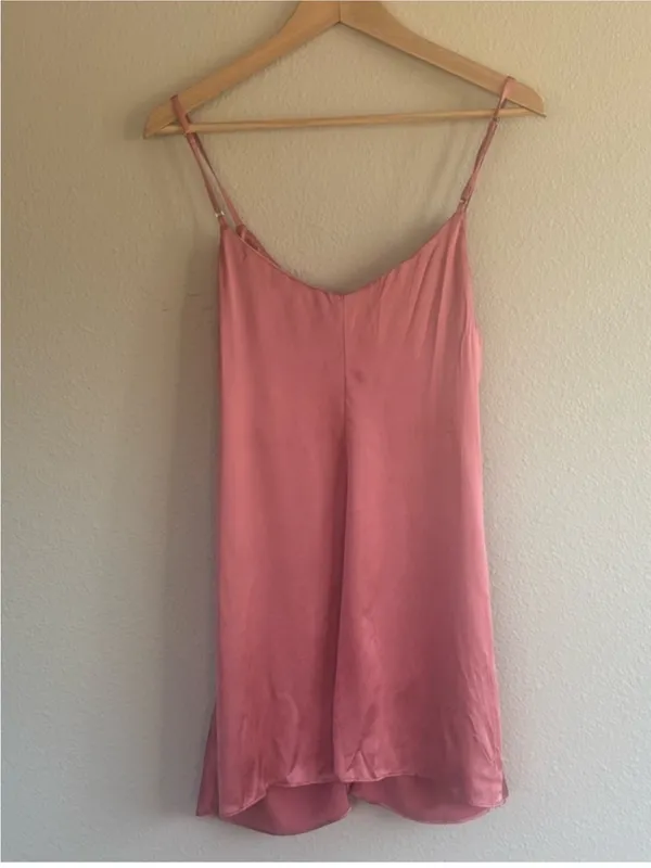 Reformation Silk Ruched Slip Dress - Image 5