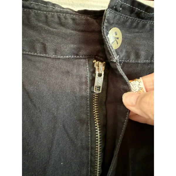 Known Supply Utility Pants Women Size M Black Paperbag Waist‎ Carpenter Contrast - Image 5