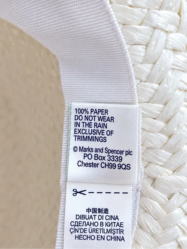 Marks & Spencer 100% Paper Straw hat. Great for your Summer days and Vacations - Image 9
