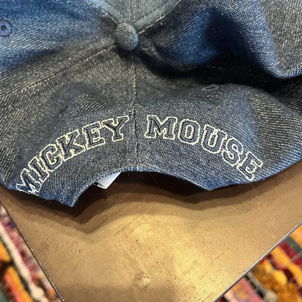 Disney Our Universe Mickey Mouse 28 Blue Denim Hat Cap Adult Size Adjustable - Image 3