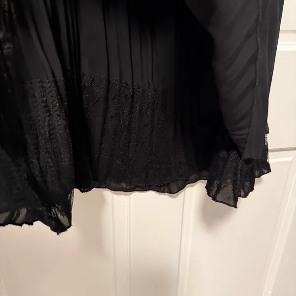 Caelian Sleeveless Maxi Dress Pleated‎ Flare Flowy Black Size XL - Image 5