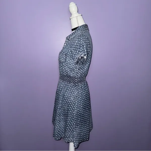 Mossimo Supply Co. Denim Polka Dot Dress - Image 7