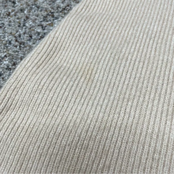 Le lis Brown White Tan Striped Colorblock Balloon Sleeve Crewneck Sweater Small - Image 10