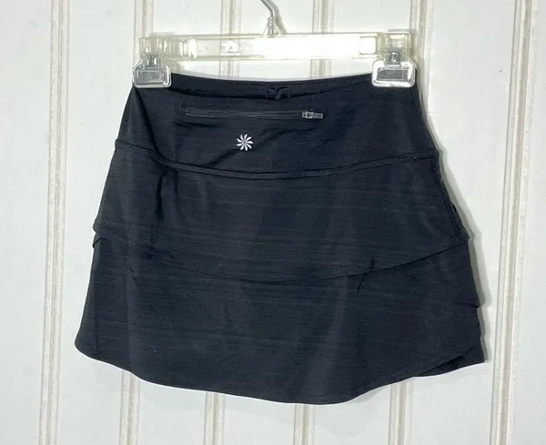 Athleta Black Athletic Skort Sz XXS 90 - Image 7