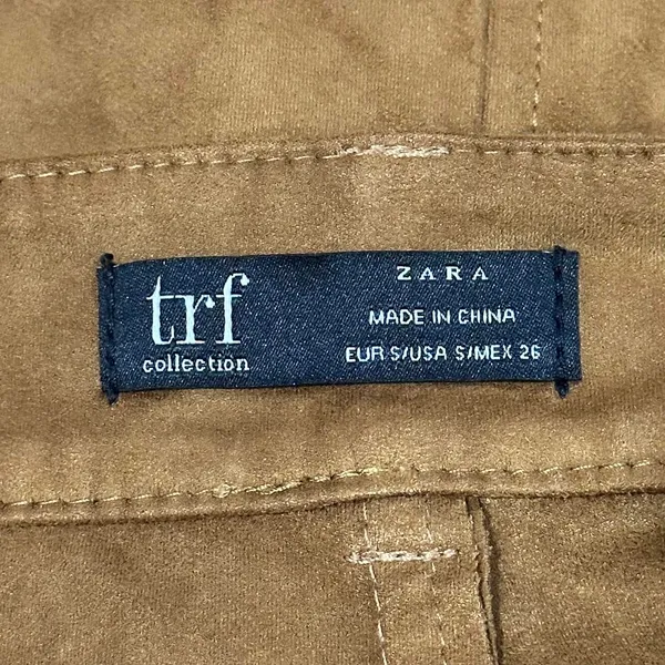 ZARA TRF Collection Faux Suede Skirt - Image 6