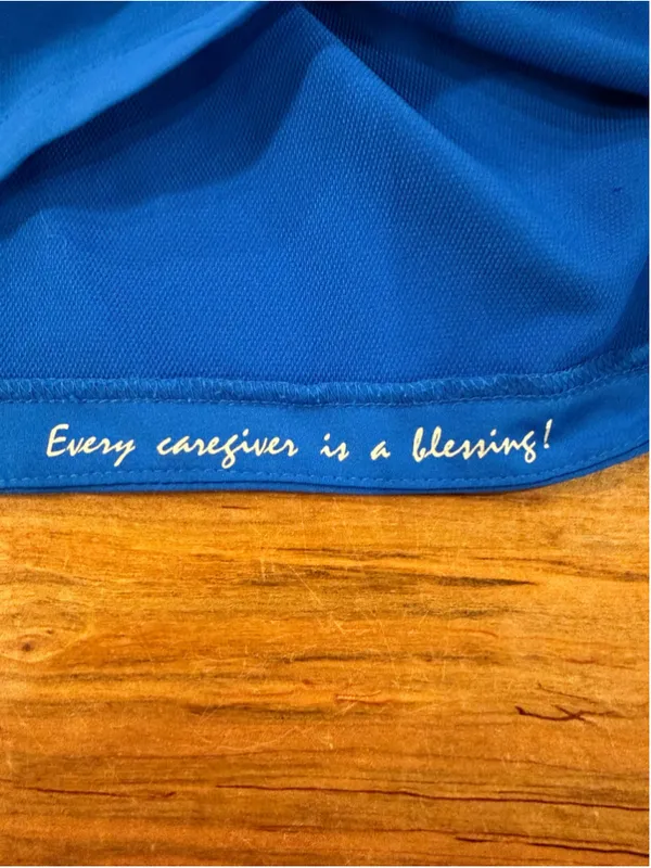 Healing Hands 360 Sandy Scrub Top Royal Blue Zip Stand Collar Stretch Womens M - Image 12