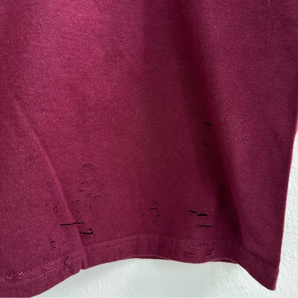 Vans Burgundy Off the Shoulder Tee - Image 5