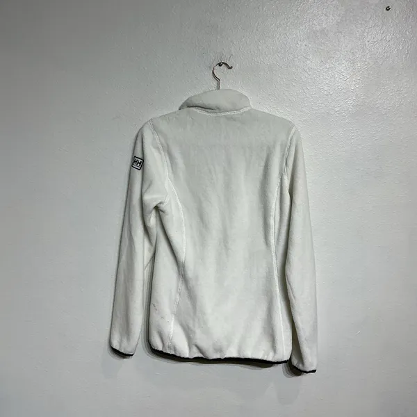 Helly Hansen White Fleece Quarter Zip Pullover Sz M - Image 9