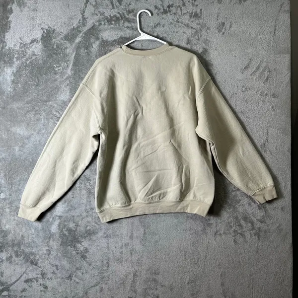 Karma Is A Cat Graphic‎ Crewneck Sweatshirt Eras Cats Beige Pullover Size Large - Image 3