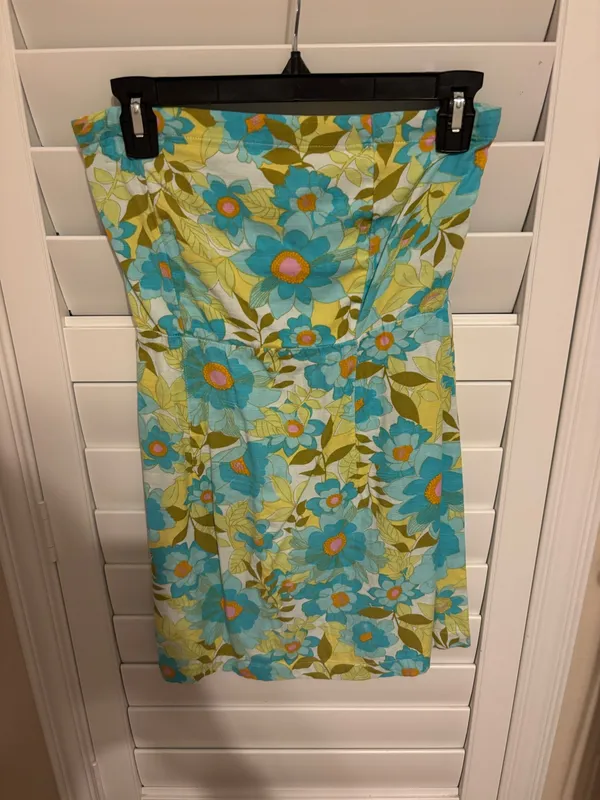 Billabong Strapless Floral Mini Dress - Image 3