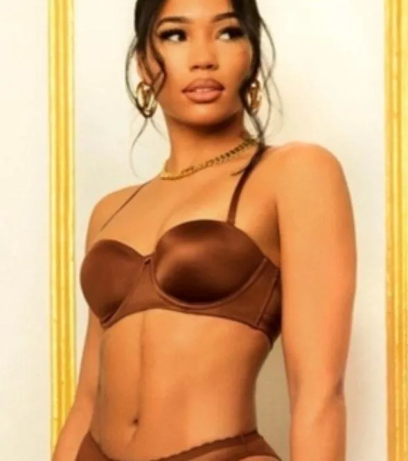 Savage X Fenty 34C strapless chocolate brown bra - Image 2