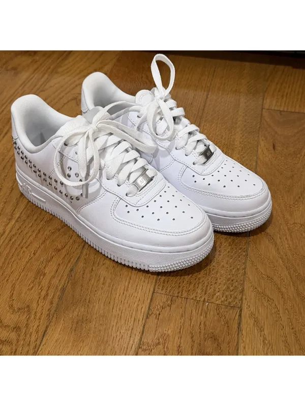 Nike US 5.5 Women's Nike Air Force 1 White Casual Shoes - Image 7