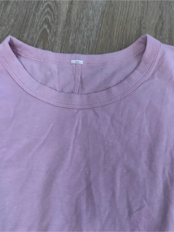 Lululemon Light Pink Long Sleeve Crewneck Top - Image 3