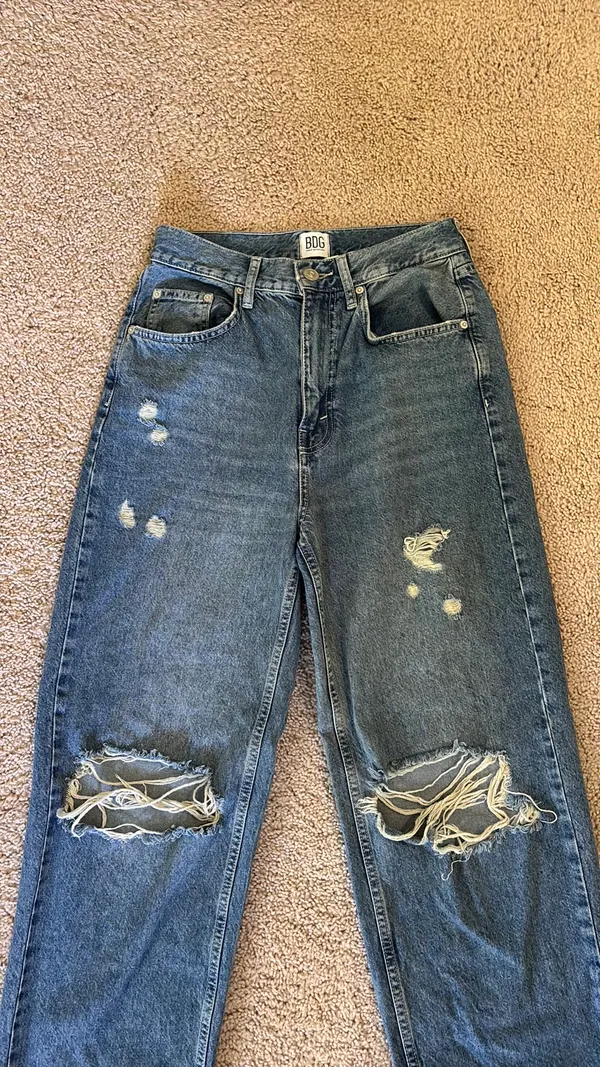 BDG High-Rise Jeans Baggy Urban Outfitters Distressed - Image 4