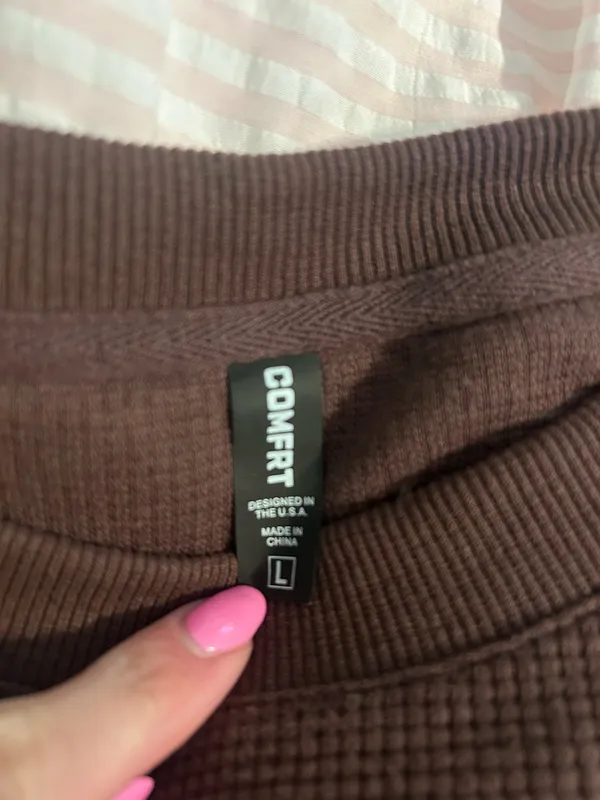 Comfrt Brown Knit Lounge Set - Image 3