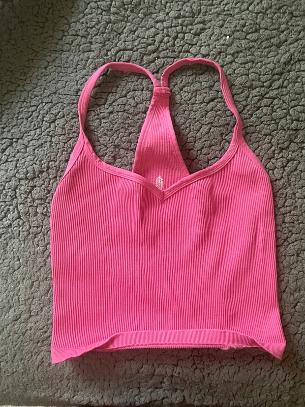 Happiness Runs Sweetheart Crop Tank - Image 2