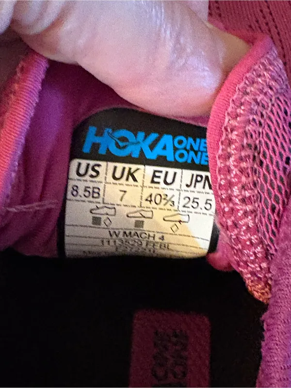 Hoka One One Mach 4 Women 8.5 Festival Fuchsia Black Running Shoes - Image 9