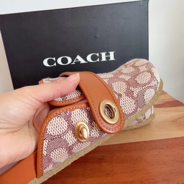NWT Coach Blake Clog In Signature Textile Jacquard size US5 - Image 4