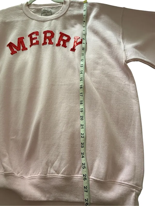 Gameday Couture Pink Merry Sequin Crewneck Sweatshirt size XL , Grab this now ! - Image 5