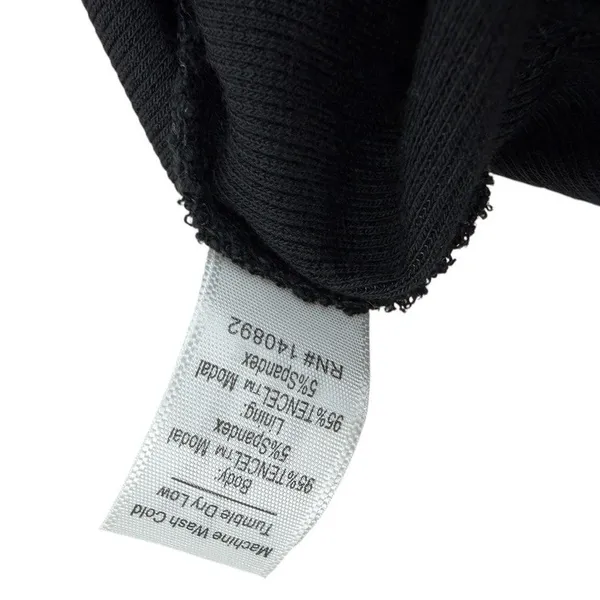 Marine Layer Lexi Rib Fit and Flare Midi Dress Black Sleeveless Size Small - Image 10