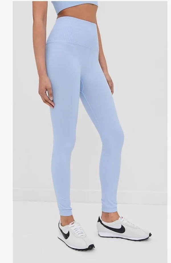 Free People Good Karma Leggings light blue XS - Image 3