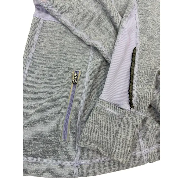 Lululemon Athletica Purple Full Zip Workout Jacket Womens Size 6 - Image 5