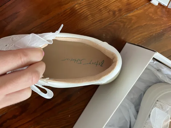 Betsey Johnson Bridal Sneakers - Image 5