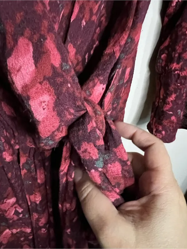 Free People All The Right Ruffles Red‎ Floral Boho Romper - Image 7