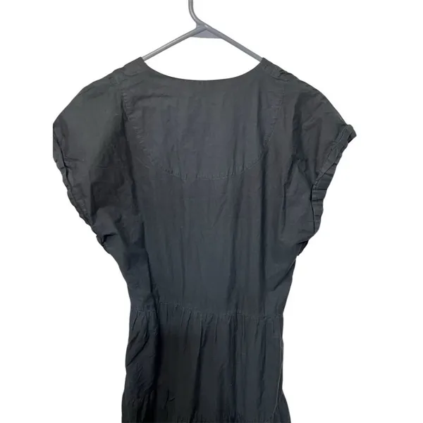 Abercrombie & Fitch Women's Black Tiered Midi Dress Size S Casual - Image 8
