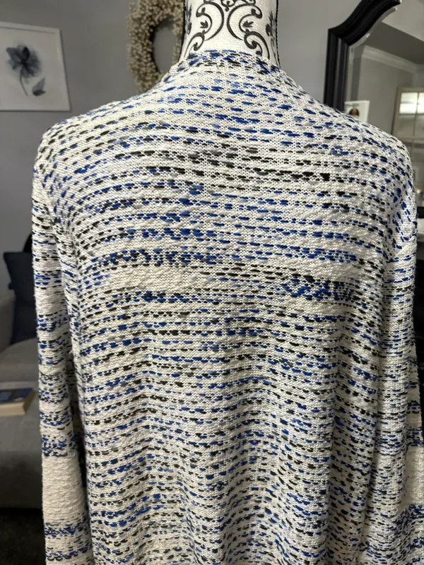 Fate Size XXL Blue Black And White Duster Jacket - Image 7
