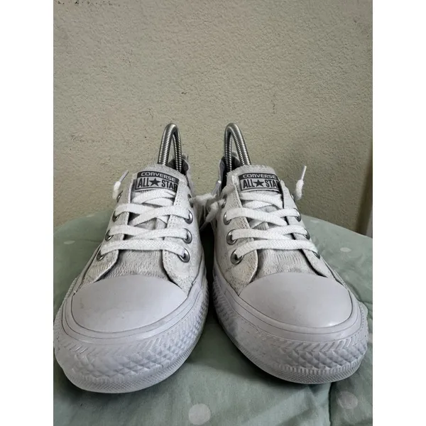 Converse All Star Shoreline Sneakers White Low Top Lace Up Textile Womens US 8 - Image 8
