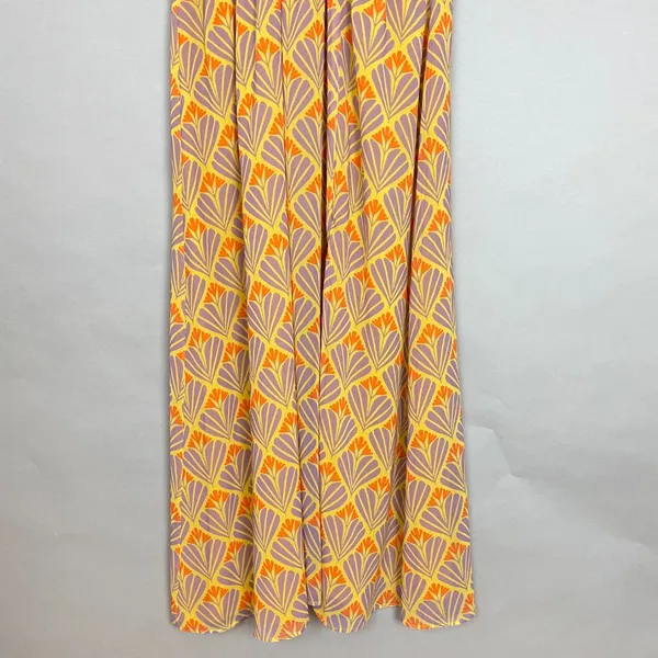 BerrIn Dress Midi Blouson Surplice‎ V-Neck NO BELT Sleeveless Size 40 Floral - Image 4