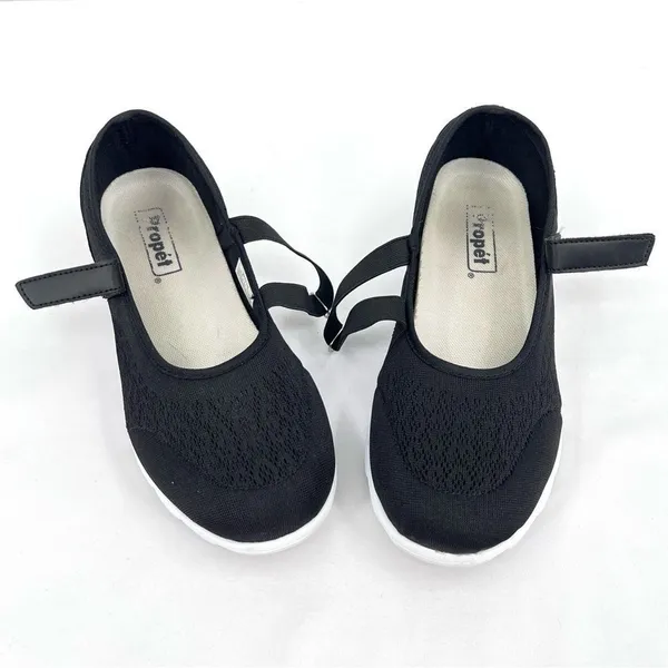Propet Travelactiv Mary Jane Black Mesh Walking Sneakers Size 7 - Image 9