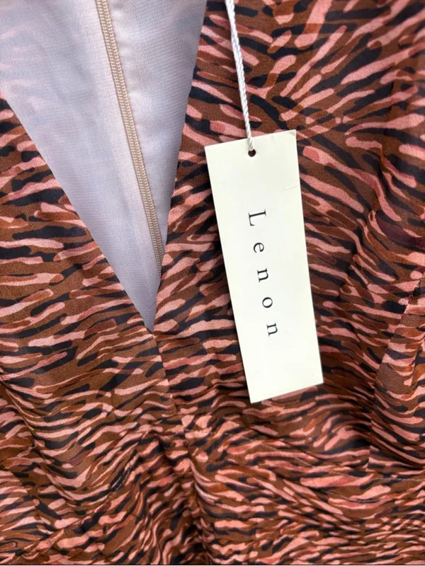 NWT Anthropologie Lenon V-Neck Flutter Sleeve Dress Size Small - Image 4
