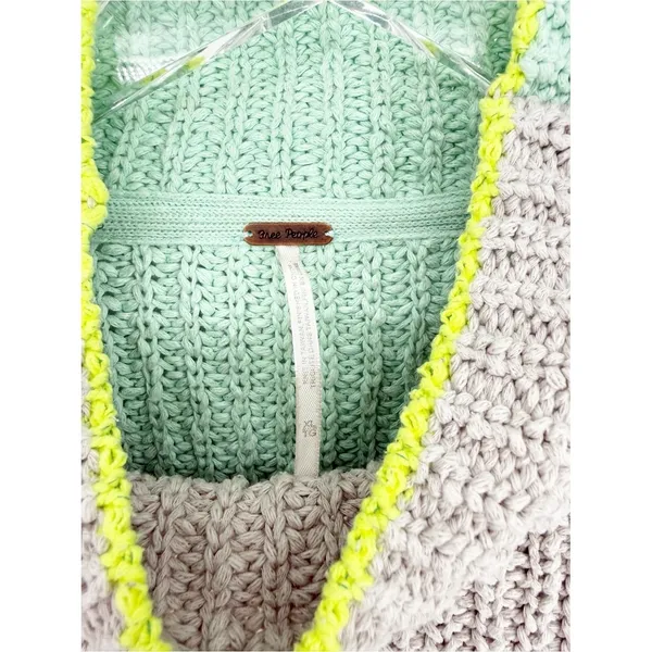 Free People Sunbrite Mock Neck Sweater Women's XL Cozy‎ Knit Pullover - Image 6