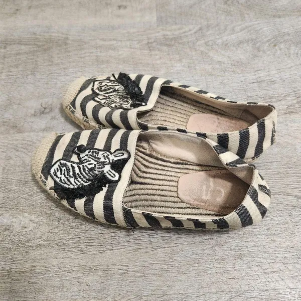 Kate Spade New York Garden Zebra Canvas Espadrille Size 5.5 - Image 3