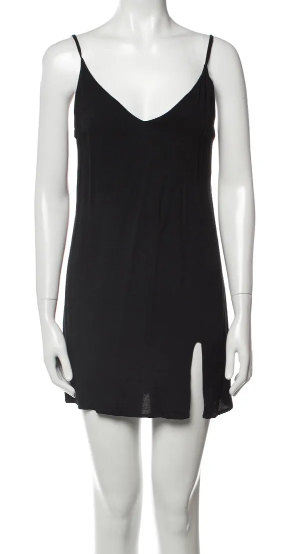 Reformation Mini Dress With Slit - Image 2