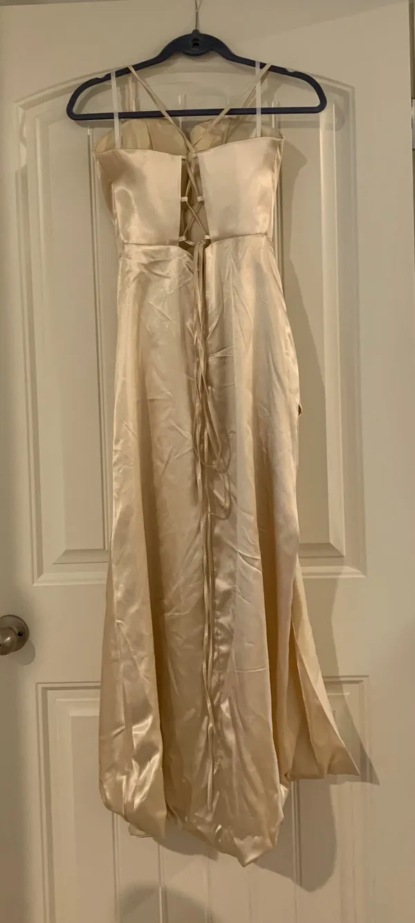 Gold Formal Dress Size XS - Image 2