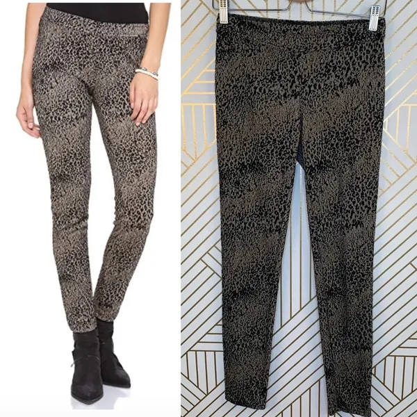 Free People Knit Leggings in Leopard Print‎ Combo - Image 2