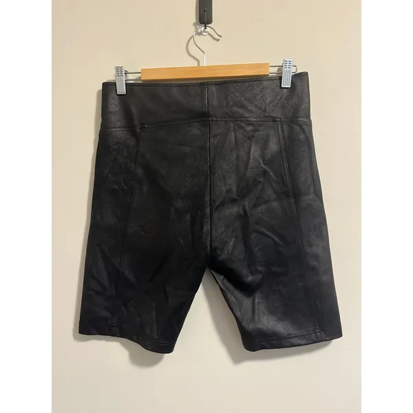 Free People Women Bike Shorts Heatwave Faux Suede Black Women's sz. M - Image 4
