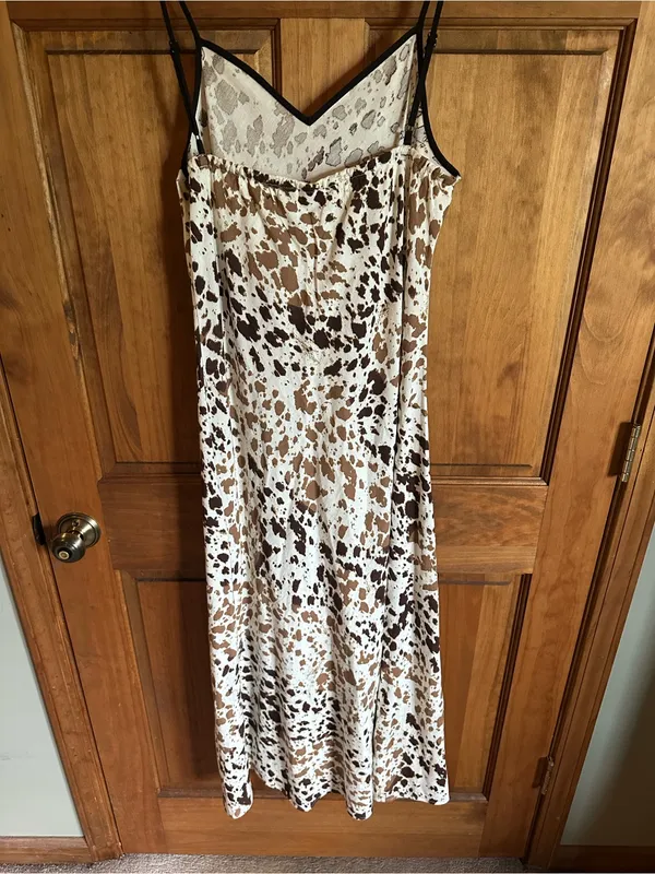 Anthropologie sincerely Jules Leopard- animal Print Maxi Dress Size Medium - Image 7