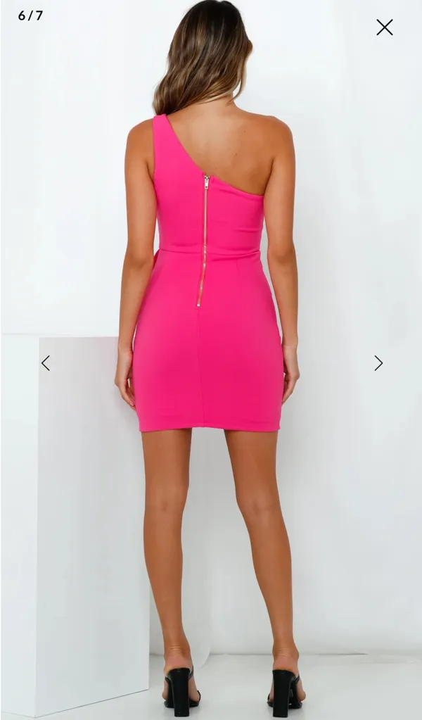 Hello Molly Backstage Passes Dress Hot Pink - Image 3